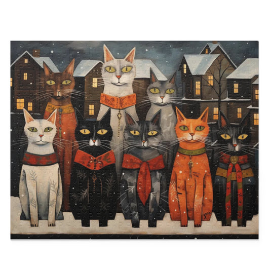 Christmas Time Cats Puzzle